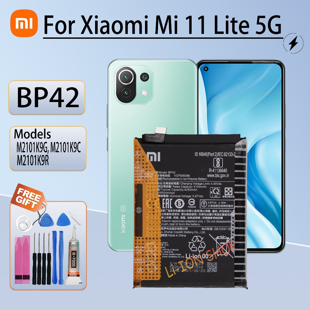 Xiaomi Mi 11 Lite 5G Battery BP42+Batteries Tool | Shopee Philippines