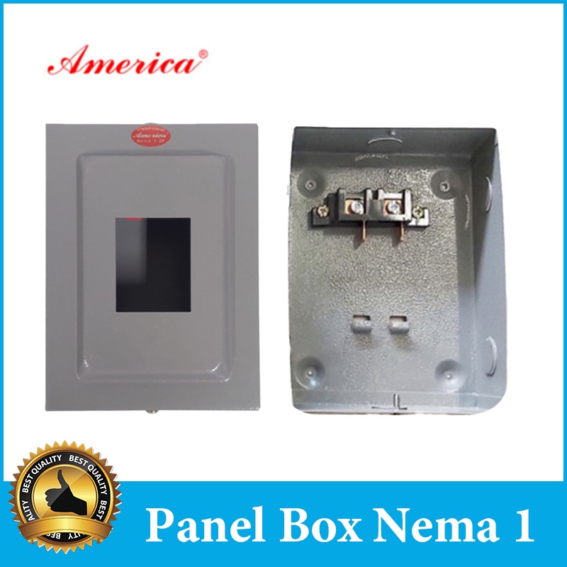 America Panel Box Nema 1 TQD Enclosure 2 Pole Plug-In & Bolt-On Indoor ...