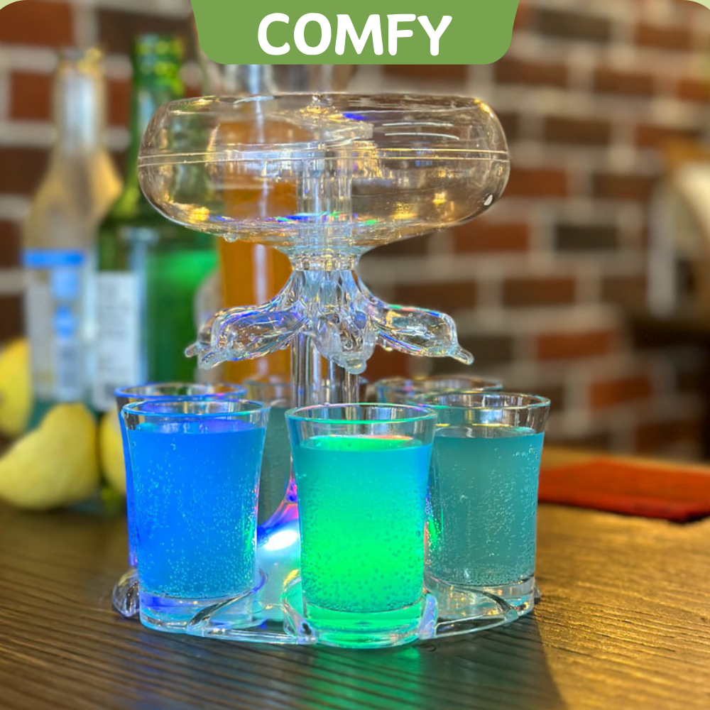Wine Dispenser Beer Tower Drink Dispenser Detachable Lighting LED Juice ...