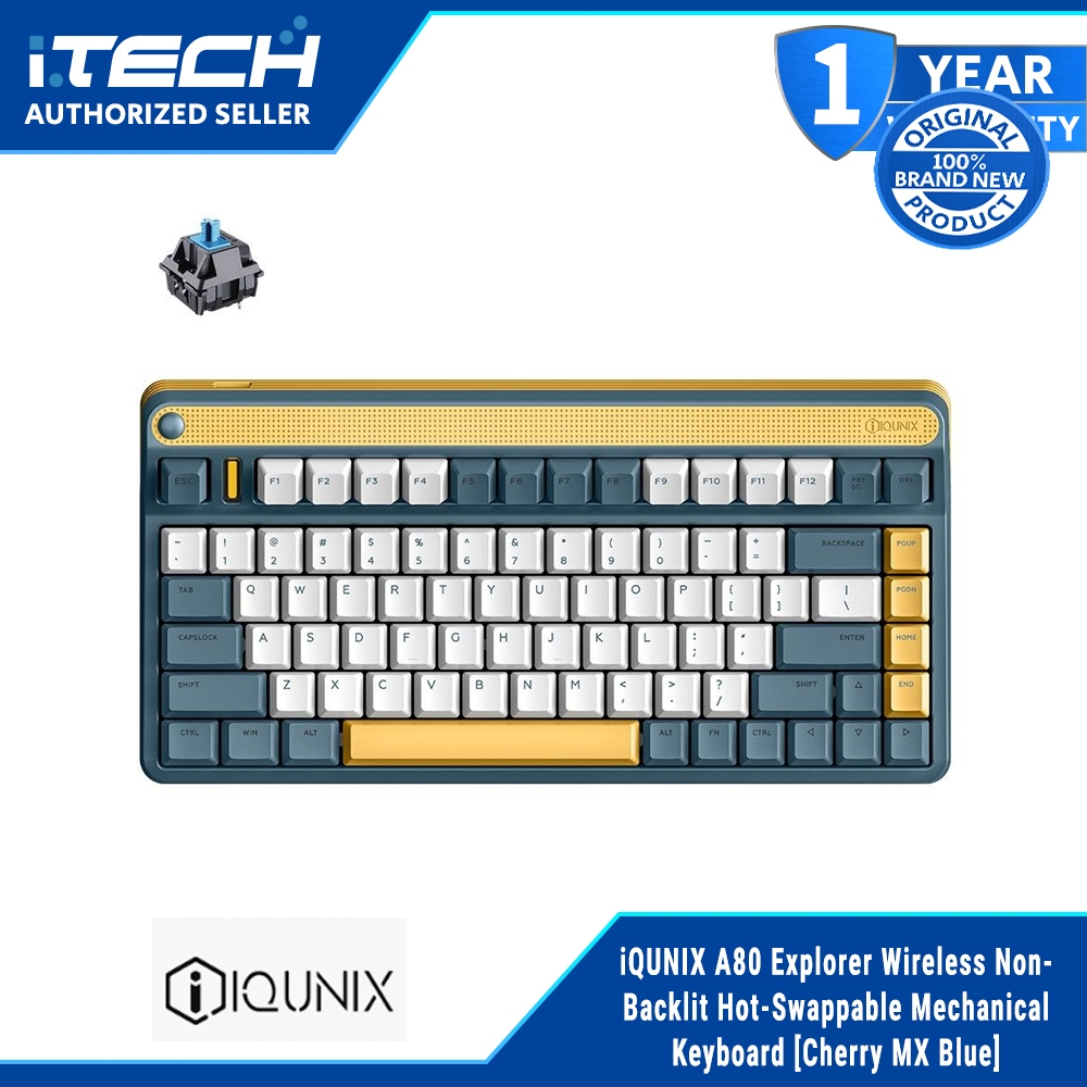 iQUNIX A80 Explorer Wireless Non-Backlit Hot-Swappable Mechanical ...