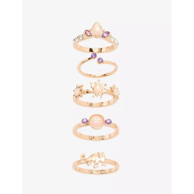 Disney Tangled Pascal Crown Opalescent Ring Set | Shopee Philippines
