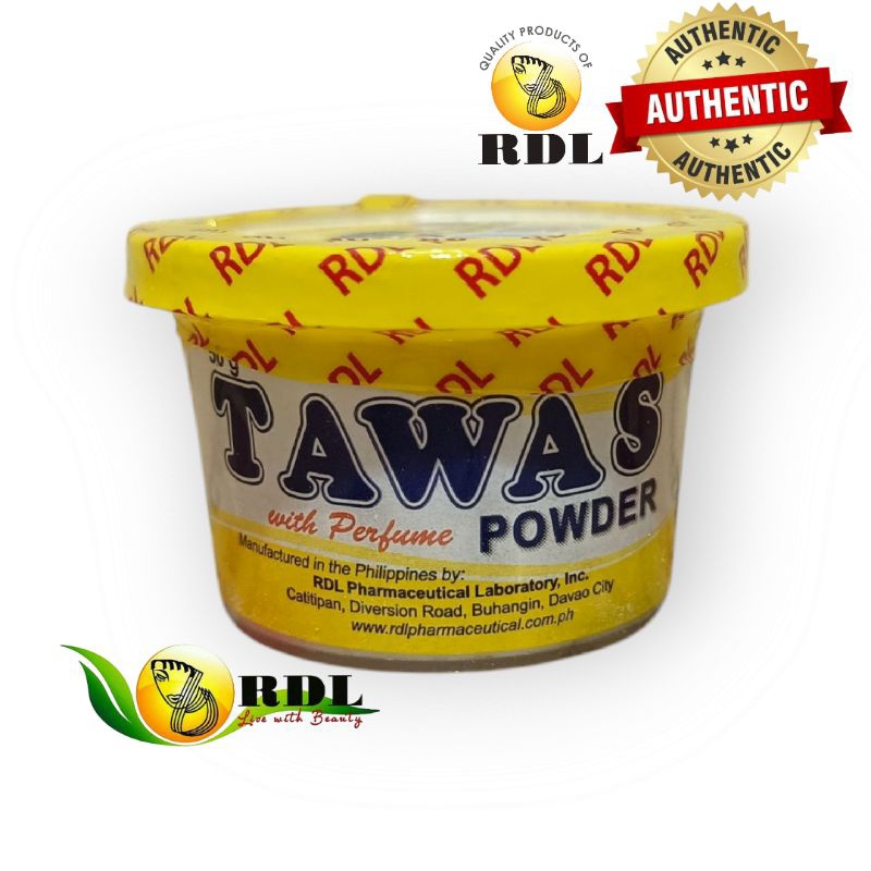 RDL TAWAS POWDER WITH PERFUME 50g | Shopee Philippines