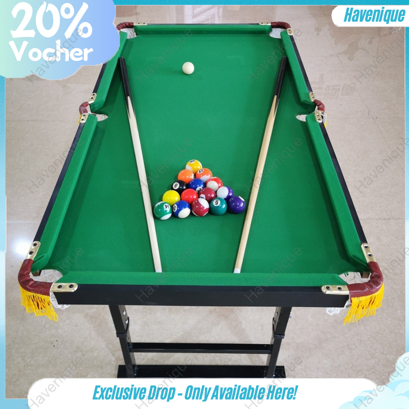 Havenique Adjustable Wooden Tabletop Billiard Table Set Mini Pool Table ...