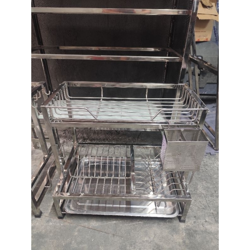 2 Layer Stainless Dish Rack | Shopee Philippines