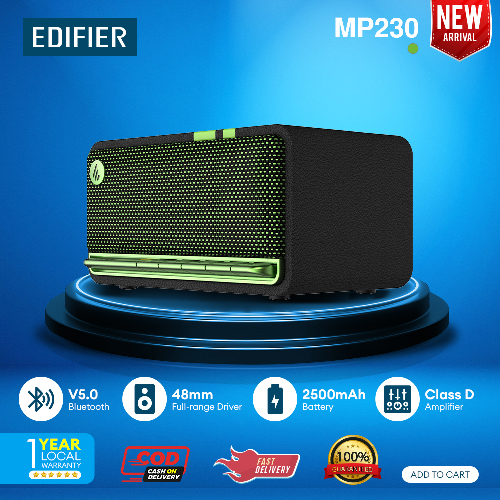 Edifier MP230 Vintage Speaker Portable Bluetooth 5.0 Retro Buttons ...