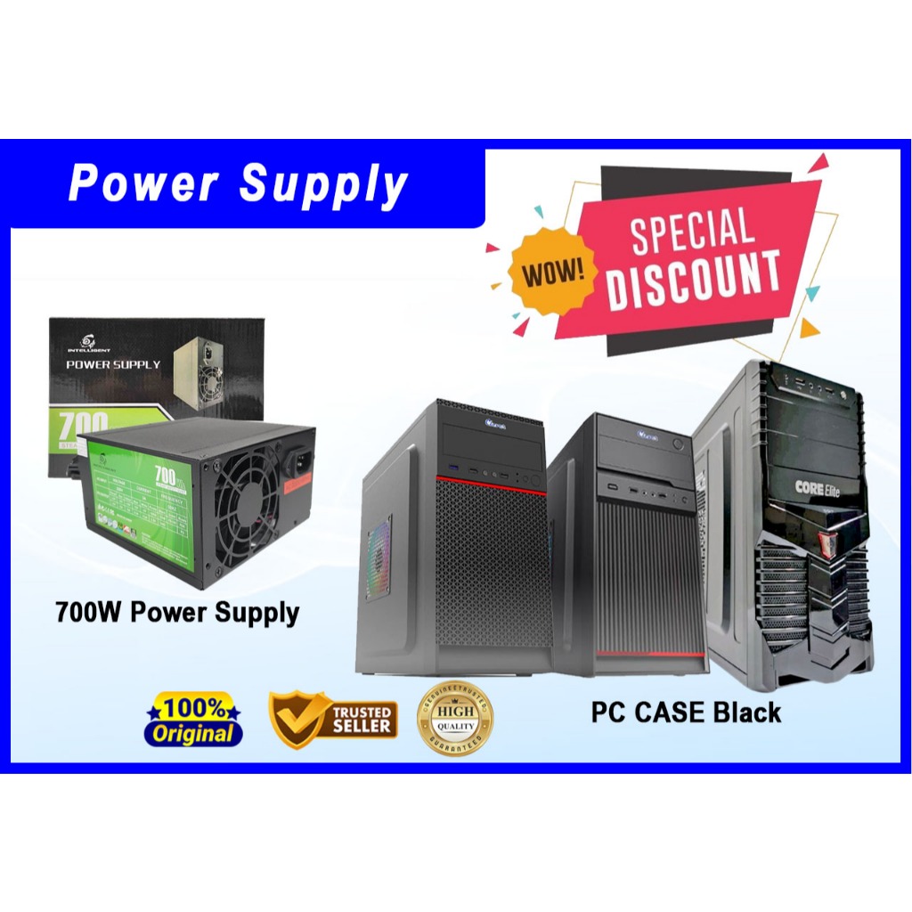 PC DESKTOP CASING & MATX CASING | 700W POWER SUPPLY BRAND NEW | Shopee ...