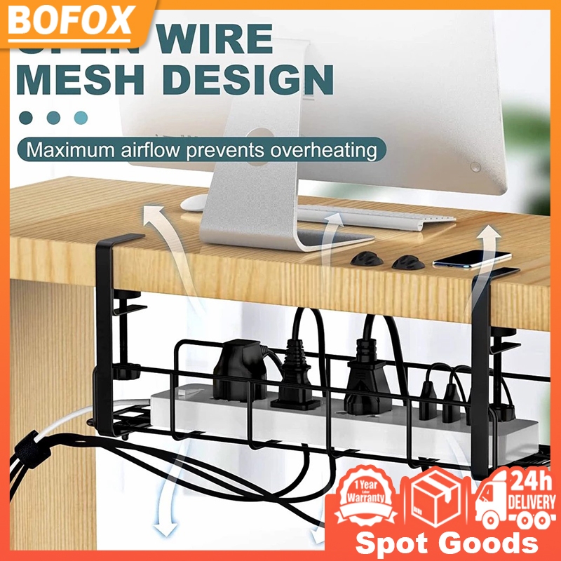 Ready Stock Under Table Storage Cabinet Rack Tray Desk Socket Holder ...