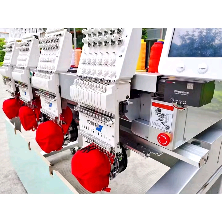 4 head monogram machine available in all sizes cap computerized ...