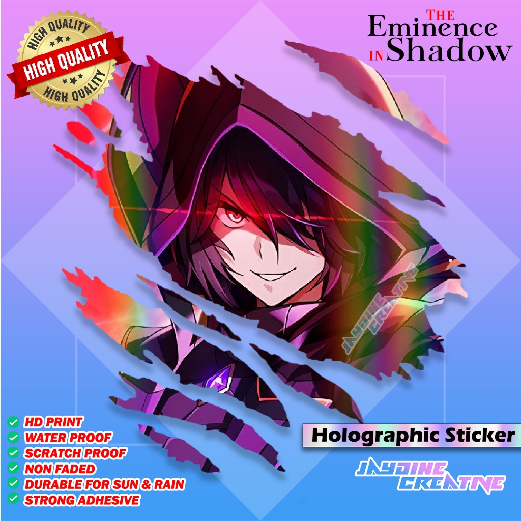 The Eminence in Shadow (Cid) Scratch Design Holographic Sticker & Matte ...