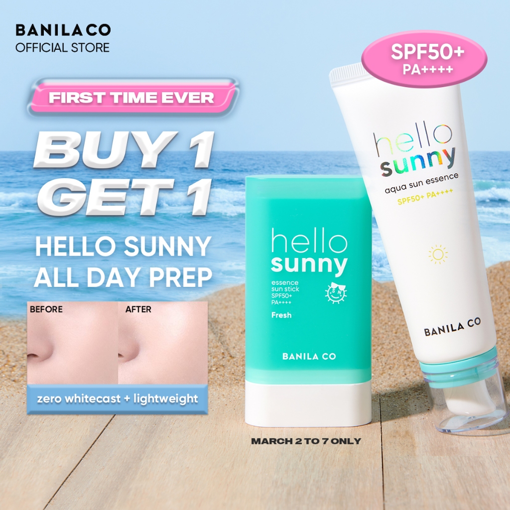 [B1T1 03.02-03.09] Banila Co Hello Sunny Essence Sun Stick Fresh / All ...