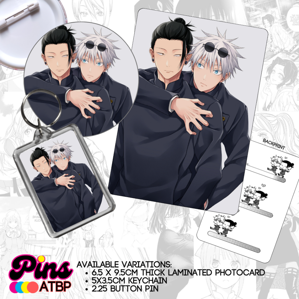 Satoru Gojo x Suguru Geto Jujutsu Kaisen Anime Collectible Photocard ...
