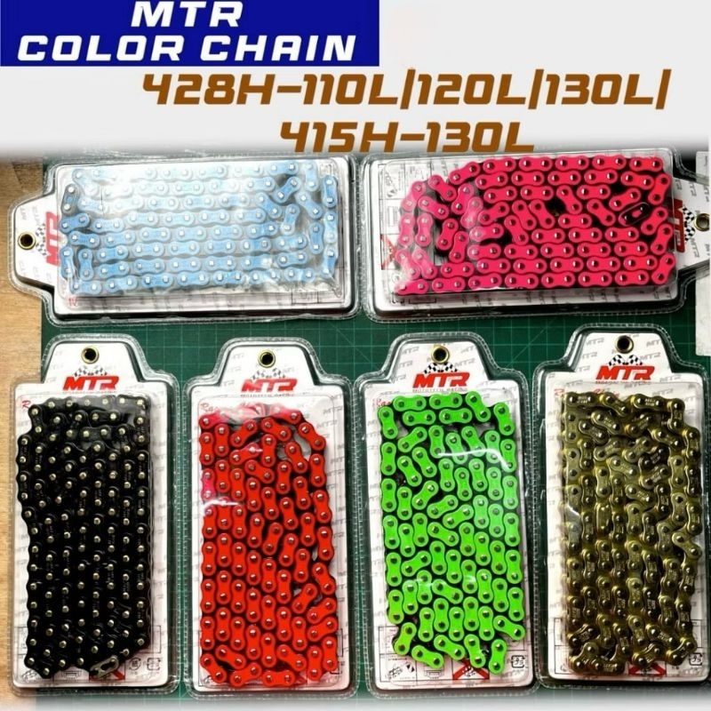 MTR of drag colored chain universal 428H-130L | Shopee Philippines