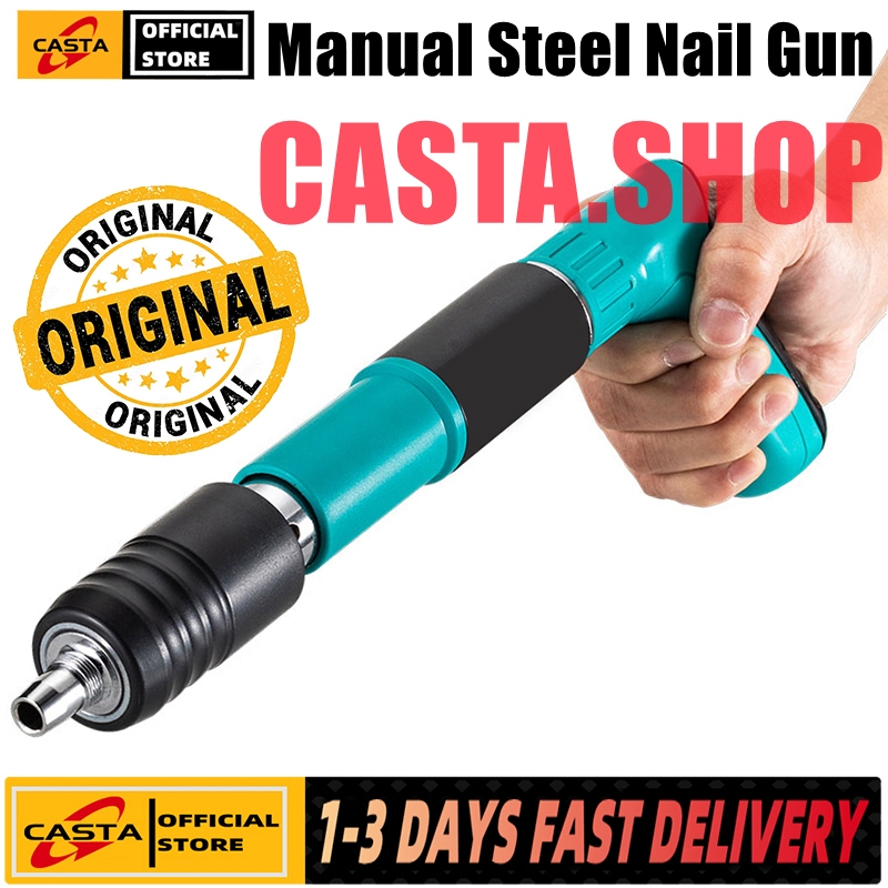 【COD】6 Gears Manual Steel Rivet Nail Gun For Concrete Tool Punch Pipe ...