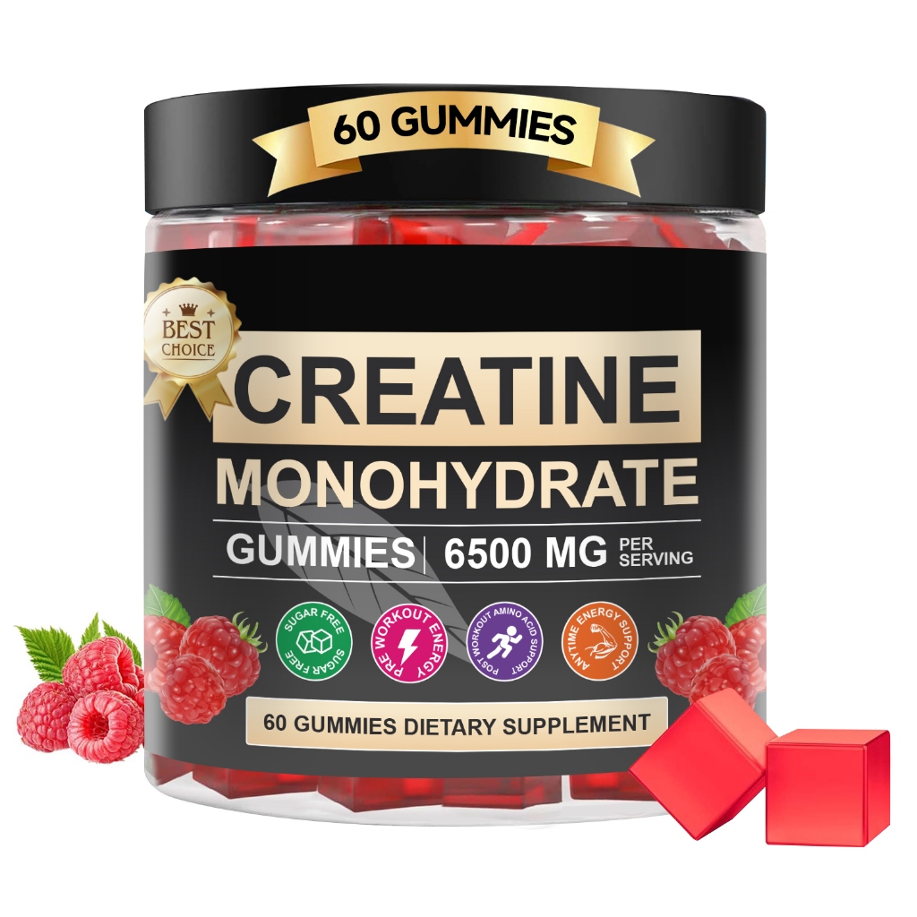 Creatine Monohydrate Gummies Athletic Pre Workout Creatine Supplement ...