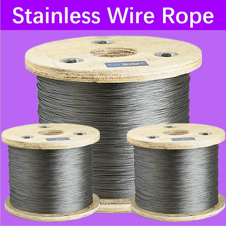 Mago 4mm10-50 Meters 304 Stainless Steel Wire Rope For Lifting And ...