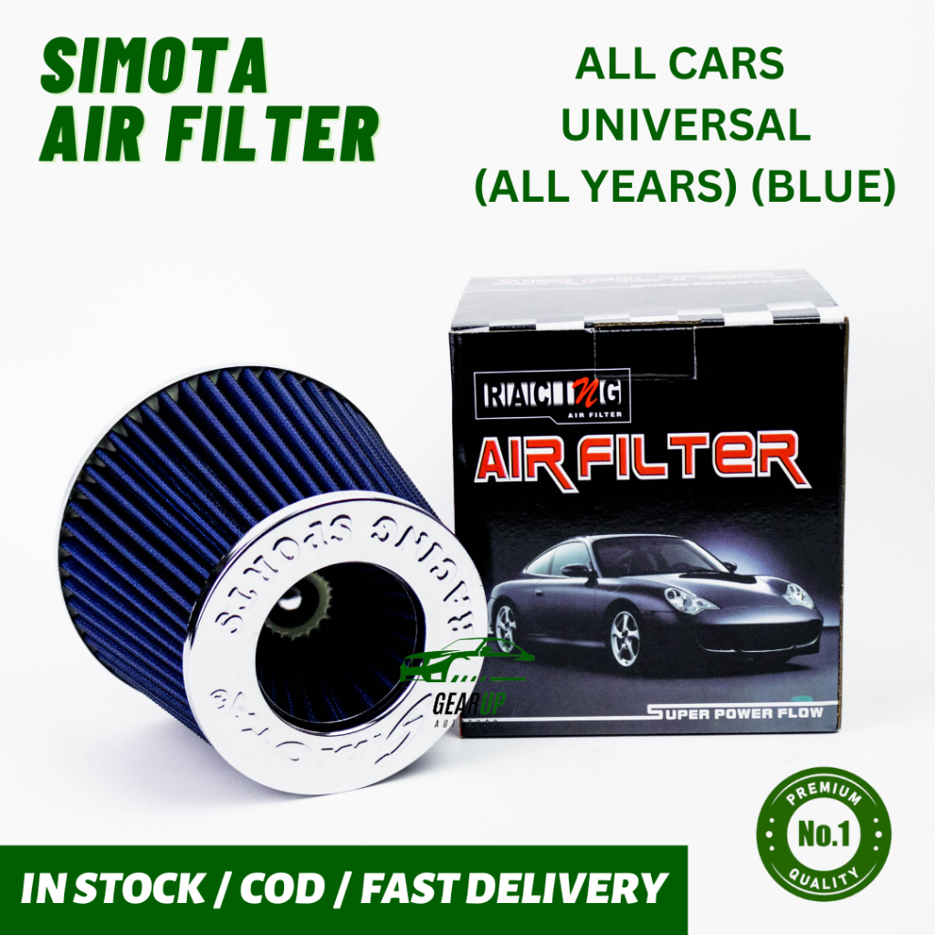 Gear Up SIMOTA AIR FILTER for ALL CARS / UNIVERSAL (ALL YEARS) (BLUE ...