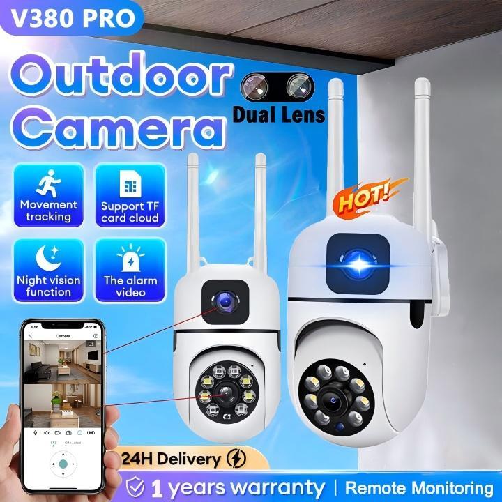 BUY 1 TAKE 1 V380 Pro 1080P HD CCTV Camera Dual Lens 360° Rotate Night ...