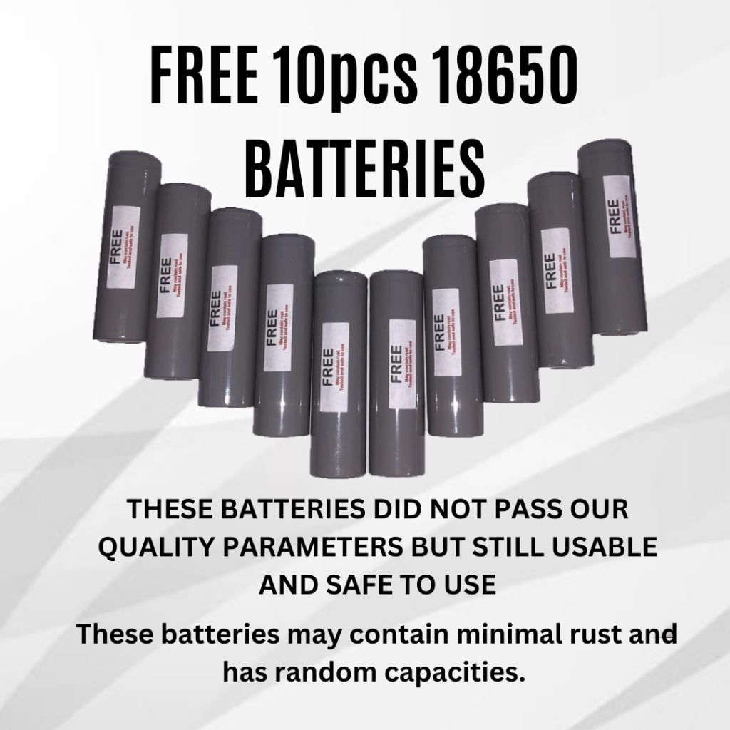 10pcs 18650 Refurbished Battery (Slight rust) | Shopee Philippines