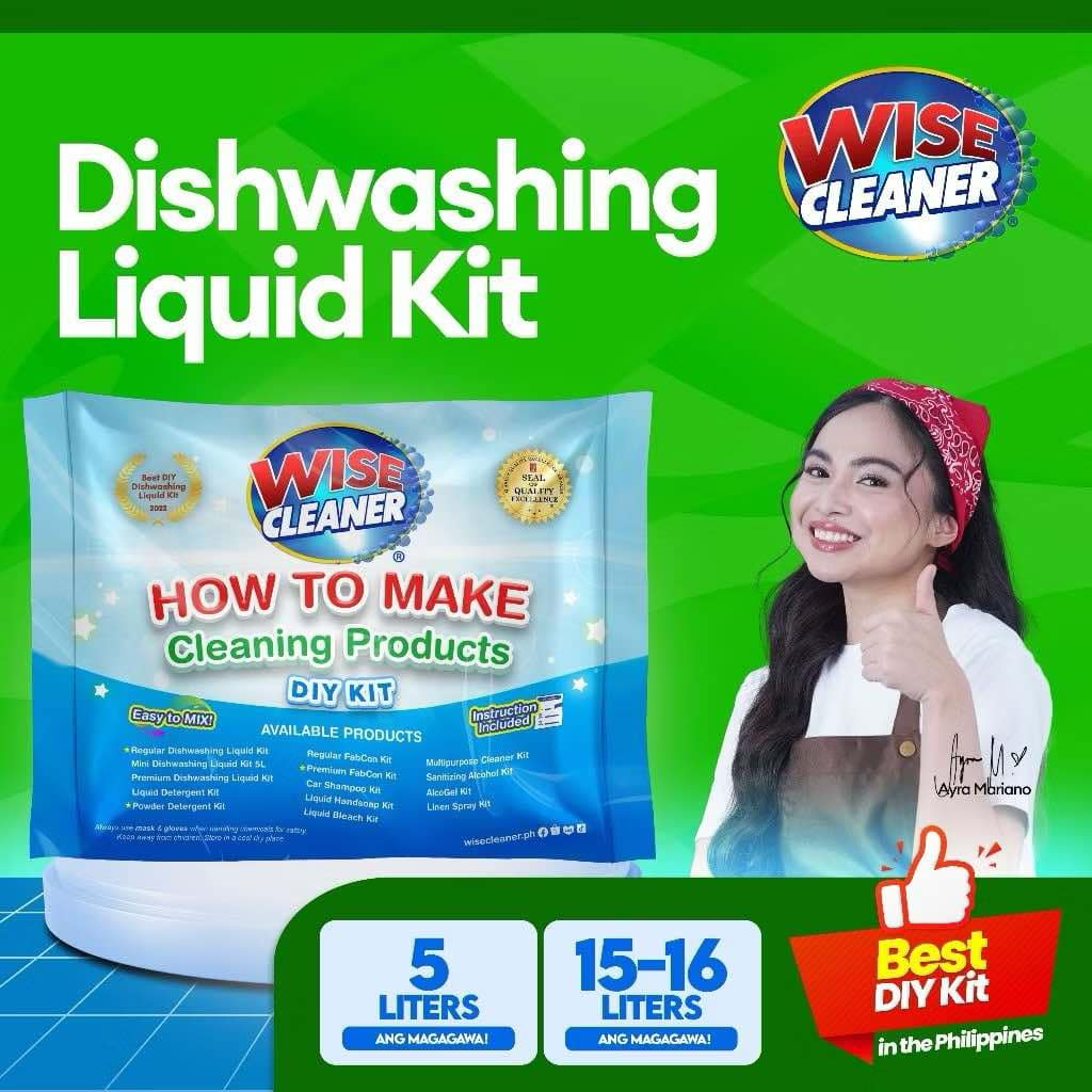 Wise Cleaner 15-16L DIY regular Dishwashing Kit | Shopee Philippines