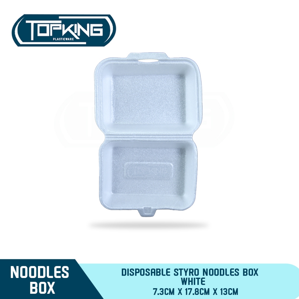 TPK [ 100 Pcs ] NOODLE BOX STYRO - DISPOSABLE STYRO, FOOD STYRO, MEAL ...