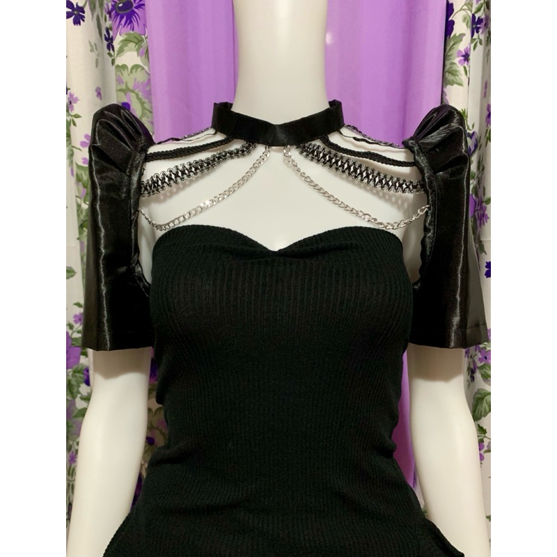 'Banika' Bolero Filipiniana Sleeves (Banig)