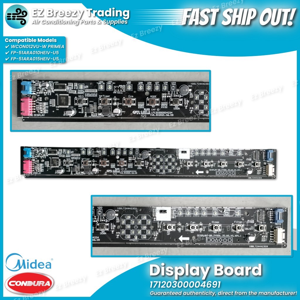 Display Board Chip Subassy 17120300004691 for U-Shape Window Type Air ...