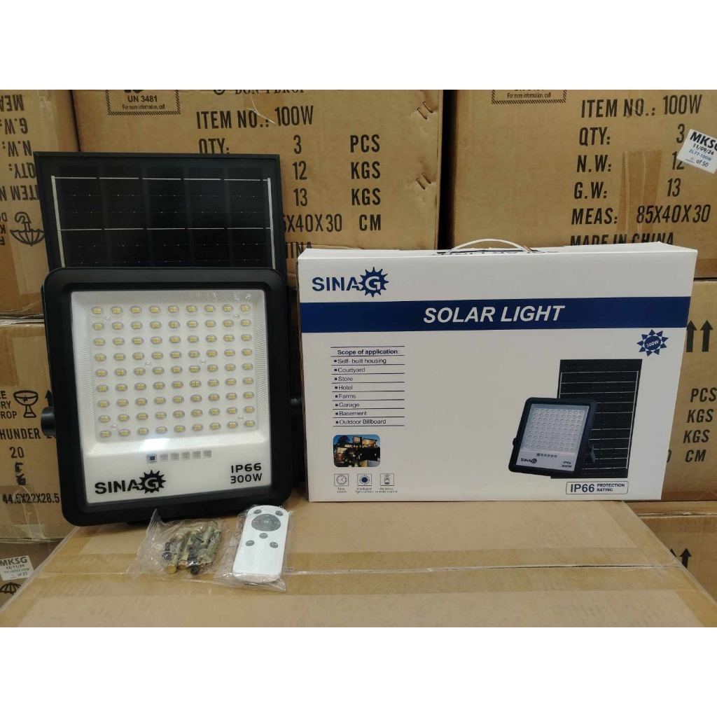 Buy 1 Take 1 Solar Flood Light abs Plastic Sinag Optic 100W 200W 300W ...