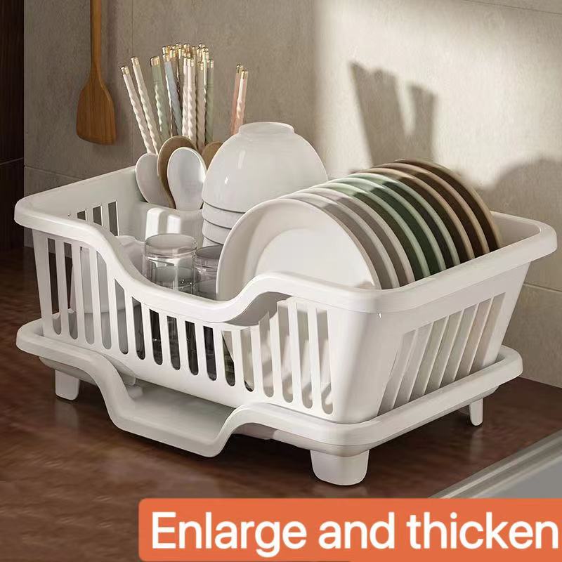 Drainage basket Kitchen Dish Plastic Drainer Holder Bowl Plate