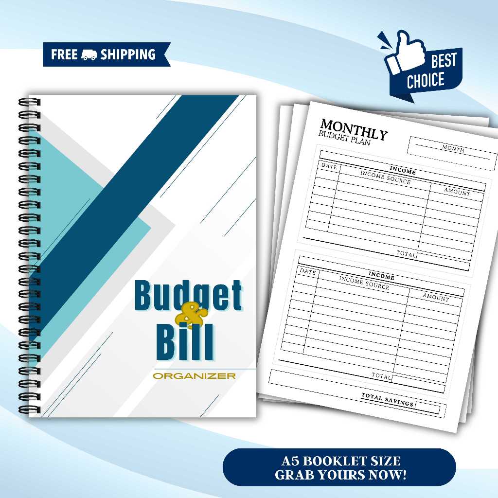 Budget and Bill Organizer Record Notebook | Shopee Philippines