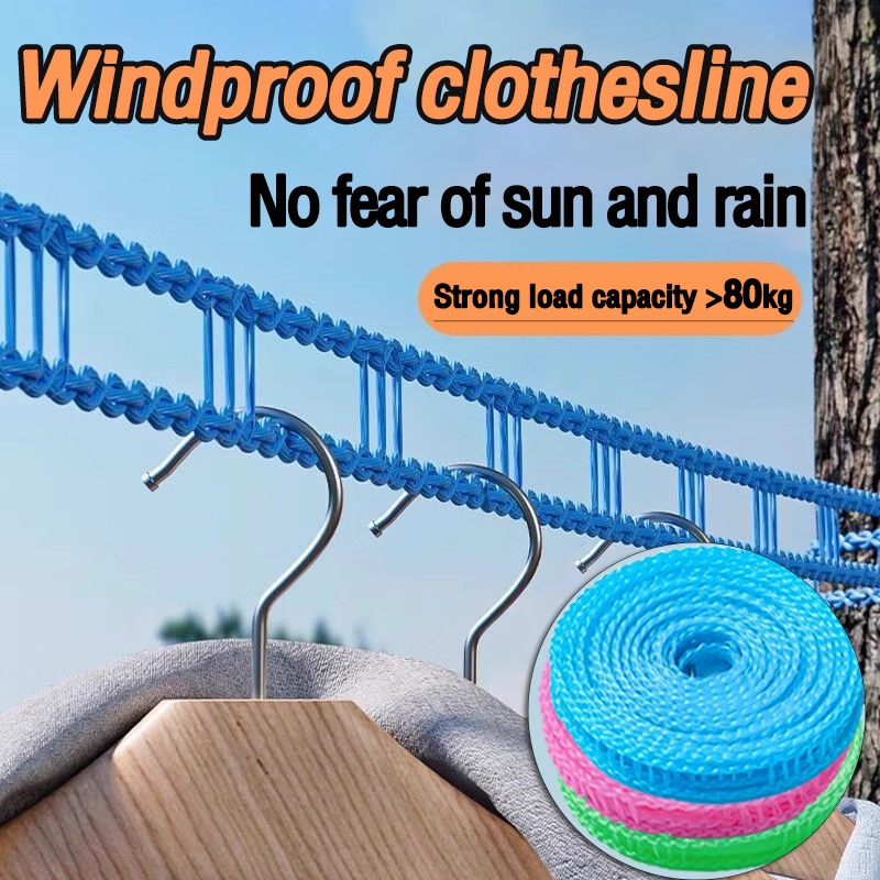 High quality clothesline 5metre Clothesline Rope Hanger Stop Outdoor ...