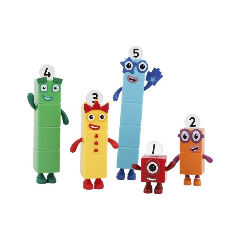 5Pcs/Set Numberblocks Building Blocks Set Creative Math Digital Brick ...