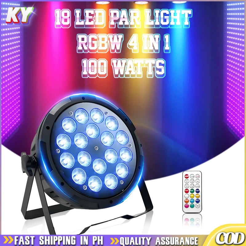 NEW ARRIVALS 18 LED Slim Par Light RGBW 4 IN 1 Full Color Stage ...