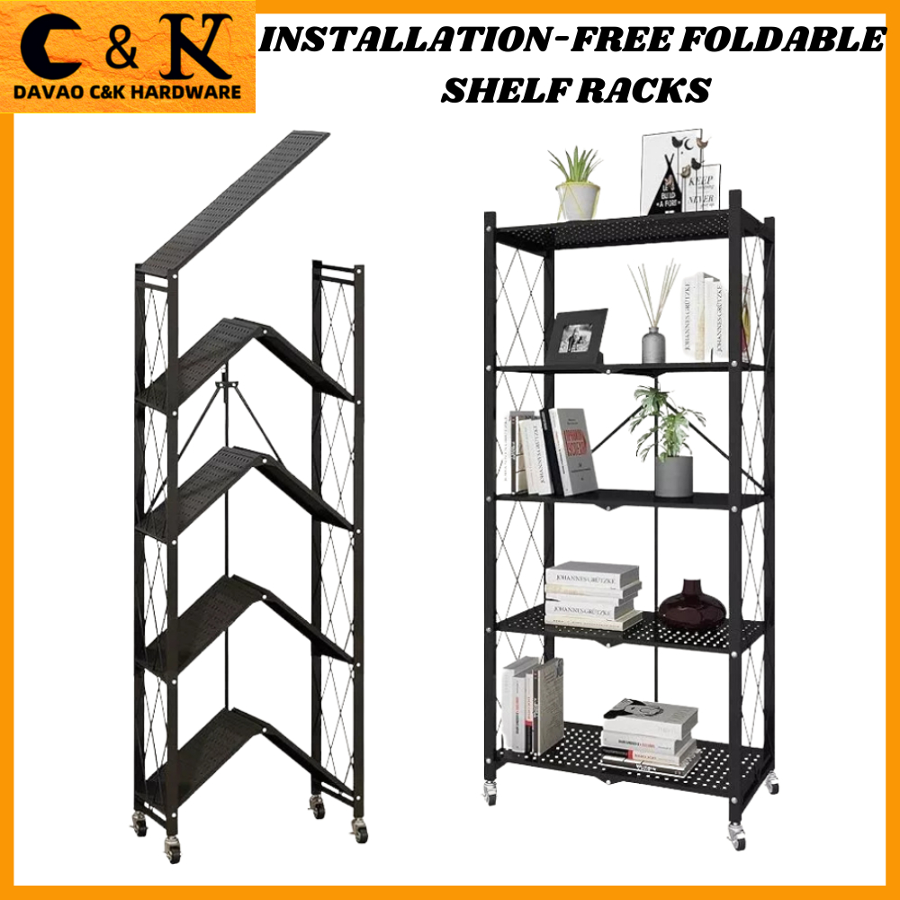 CK-F Folding 3Layer 4Layer 5Layer Kitchen Racks Installation-free ...