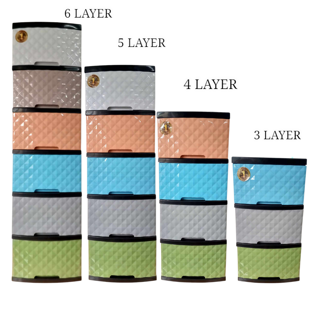 DRAWER 3,4,5 & 6LAYERS BENGAR PLASTICWARE DOUBLE DIAMOND DESIGN ...