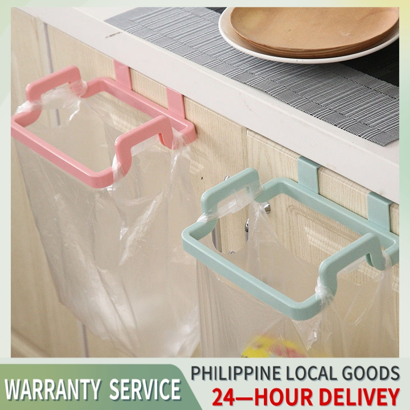 Kitchen Hangable Cabinet Door Garbage Rack Door Back Garbage Bag ...