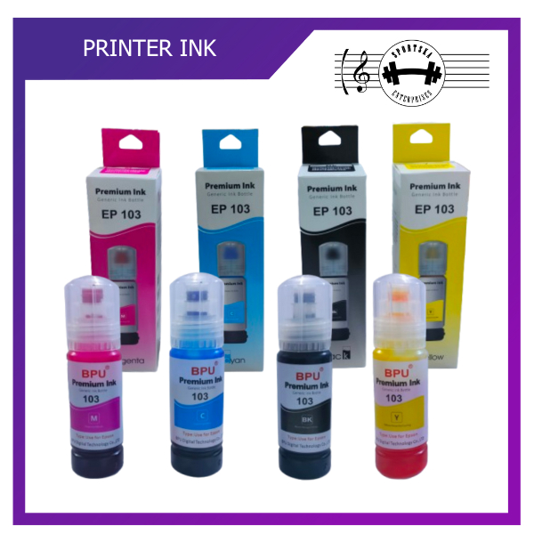 Universal Premium Ink Refill - Dye for Inkjet Printer L3110 L3116 L3210 ...