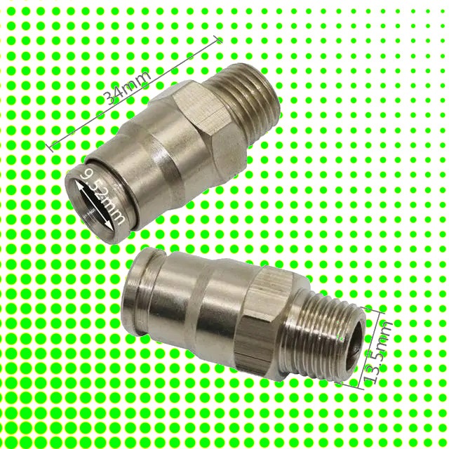High pressure Fogging Inlet Adaptor 3/8 Inch Slip Lock connector 1000 ...
