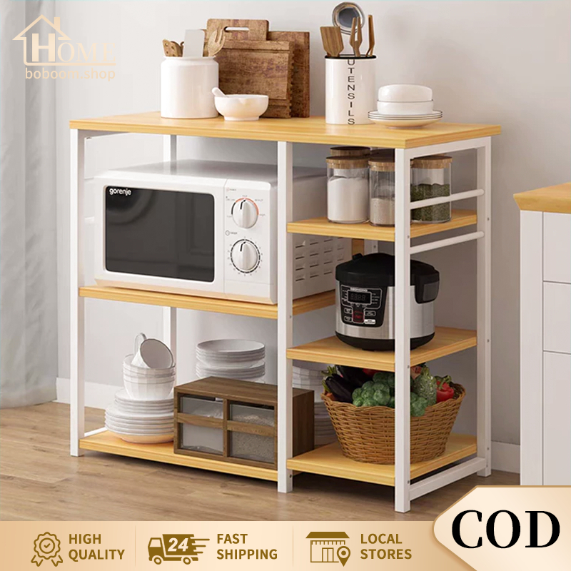 ♬COD♬ Modern Kitchen Island Rack Stand Microwave Oven Rack Home ...