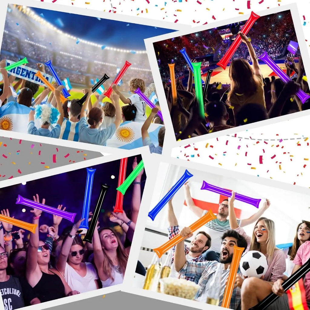 2pcs Cheering Sticks Balloon Clapper Sporting Events Party Celebrations ...
