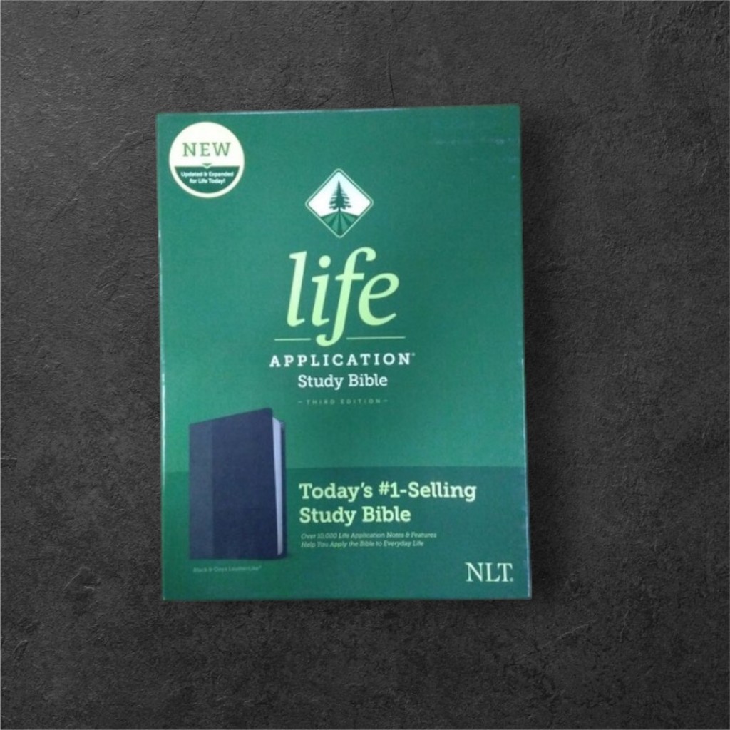 NLT LIFE APPLICATION STUDY BIBLE 3RD EDITION BLACK & ONYX LEATHER LIKE ...
