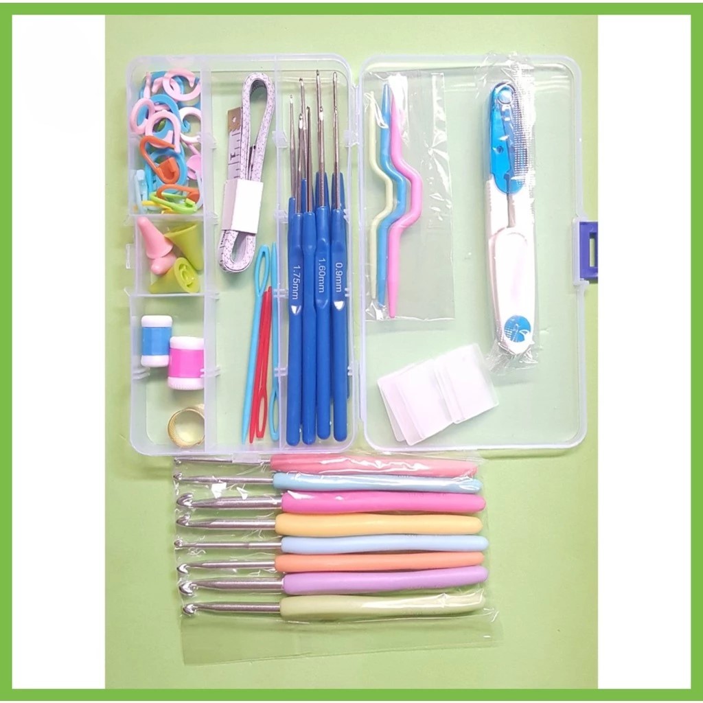 16 sizes Crochet hooks knitting Craft Case crochet set Knitting tool ...