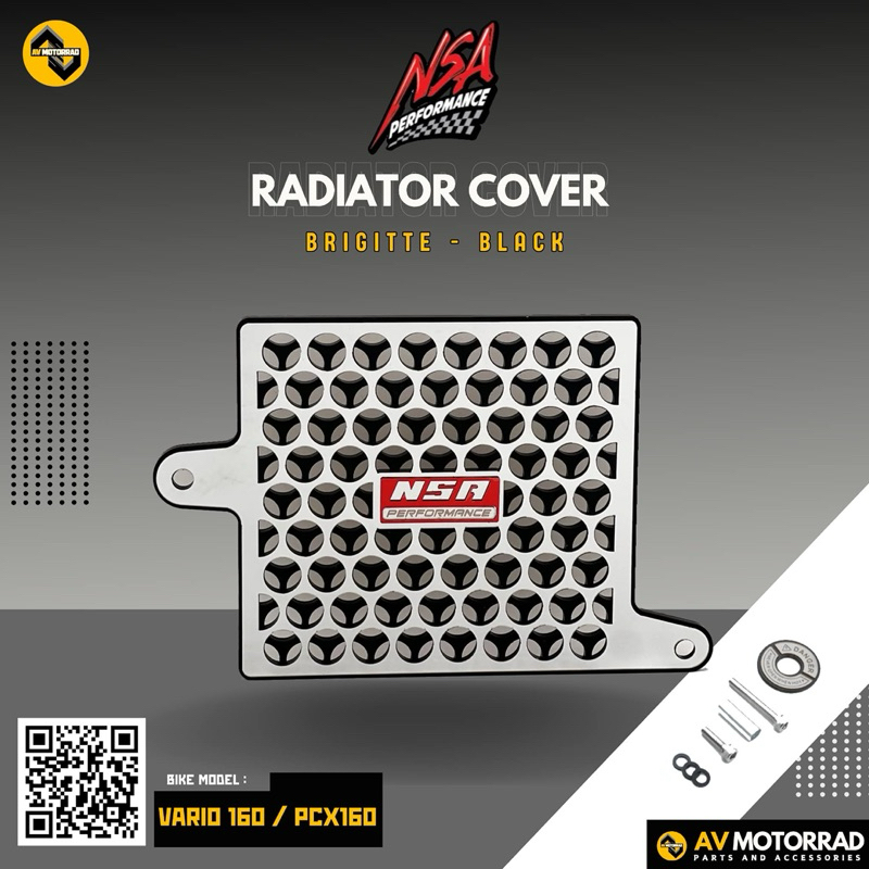 NSA Performance Brigitte Radiator Cover Vario160/PCX160/ADV160 | Shopee ...