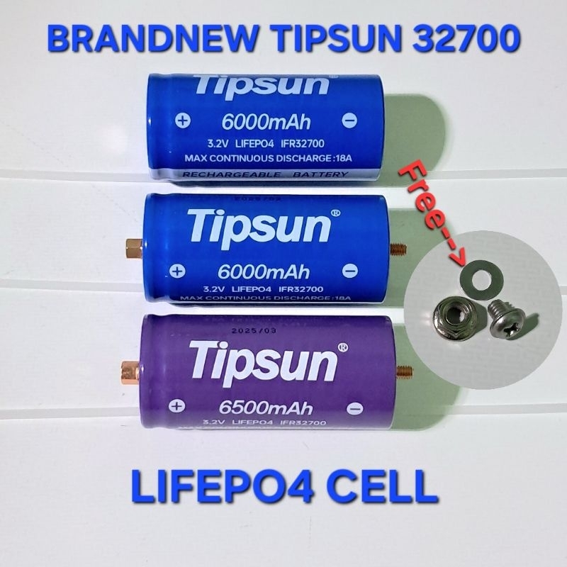 TIPSUN 32700 6500mAh 6000mAh LiFePO4 Battery. | Shopee Philippines