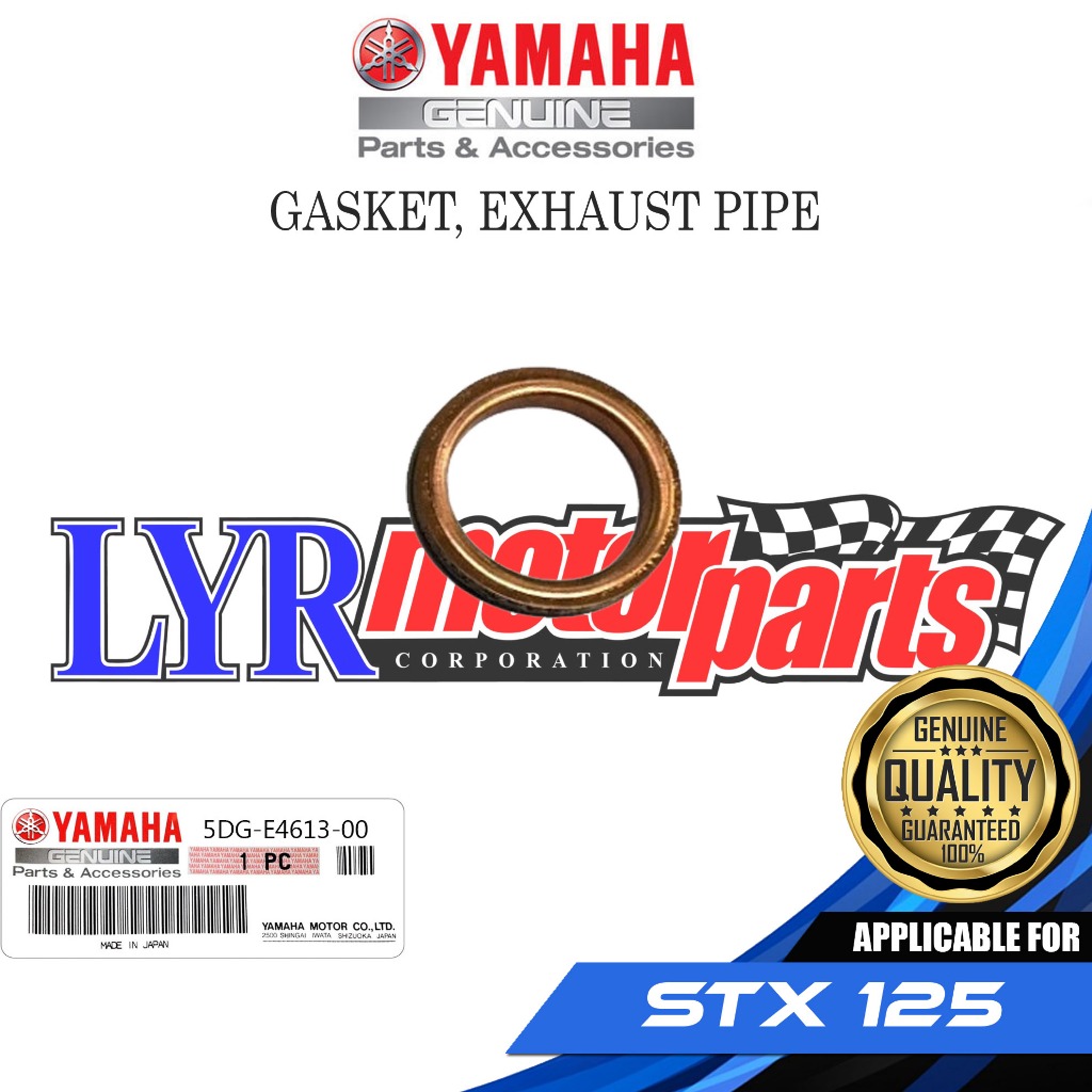 YAMAHA GENUINE EXHAUST PIPE GASKET FOR STX 125 5DG-E4613-00 | Shopee ...