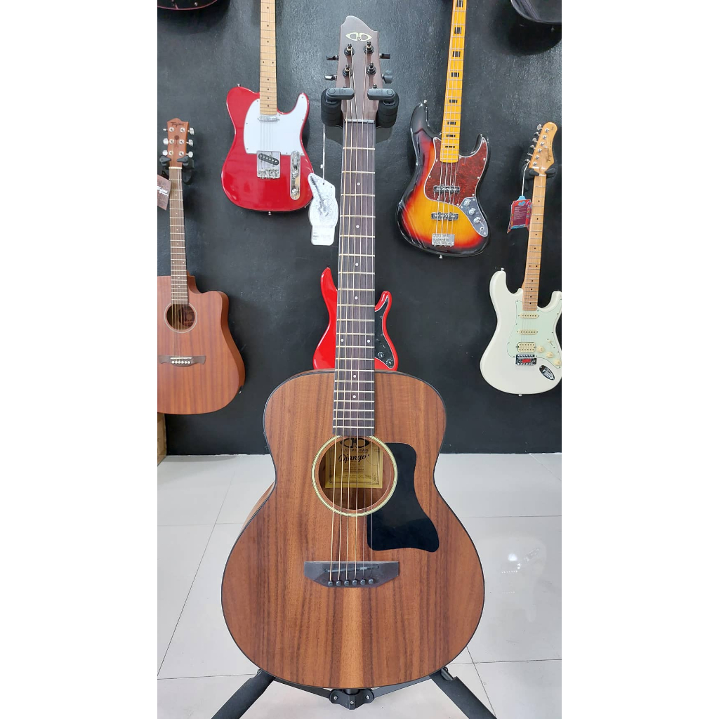 D&D Django Jr. Solid Top KOA Acoustic-Electric Guitar with Bag (Free ...
