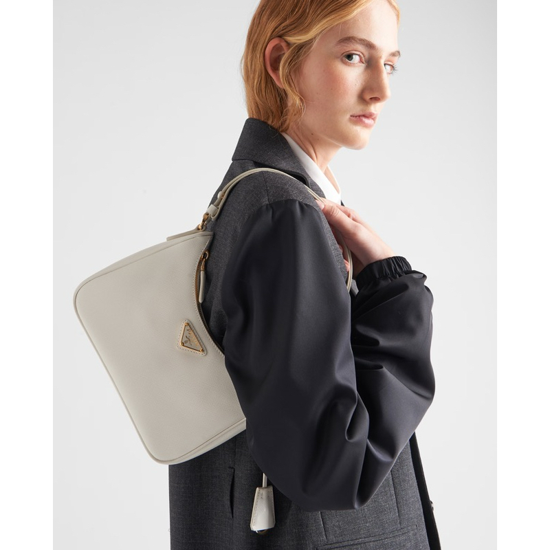 Re-Edition Mini Saffiano Leather Bag - Black