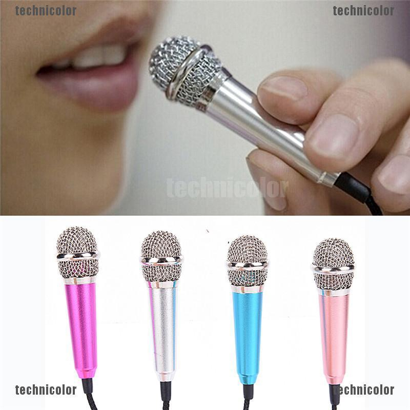 Mini 3.5mm Wire Headset Microphone For KTV Music Singing Speaker with ...