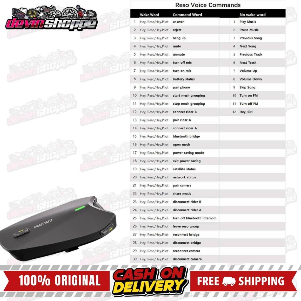 RESO PILOT PRO INTERCOM | Shopee Philippines