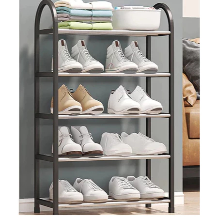 5Layers Black Shoe Rack Multi-Layer Shoe Rock Small Shoe Cabinet ...