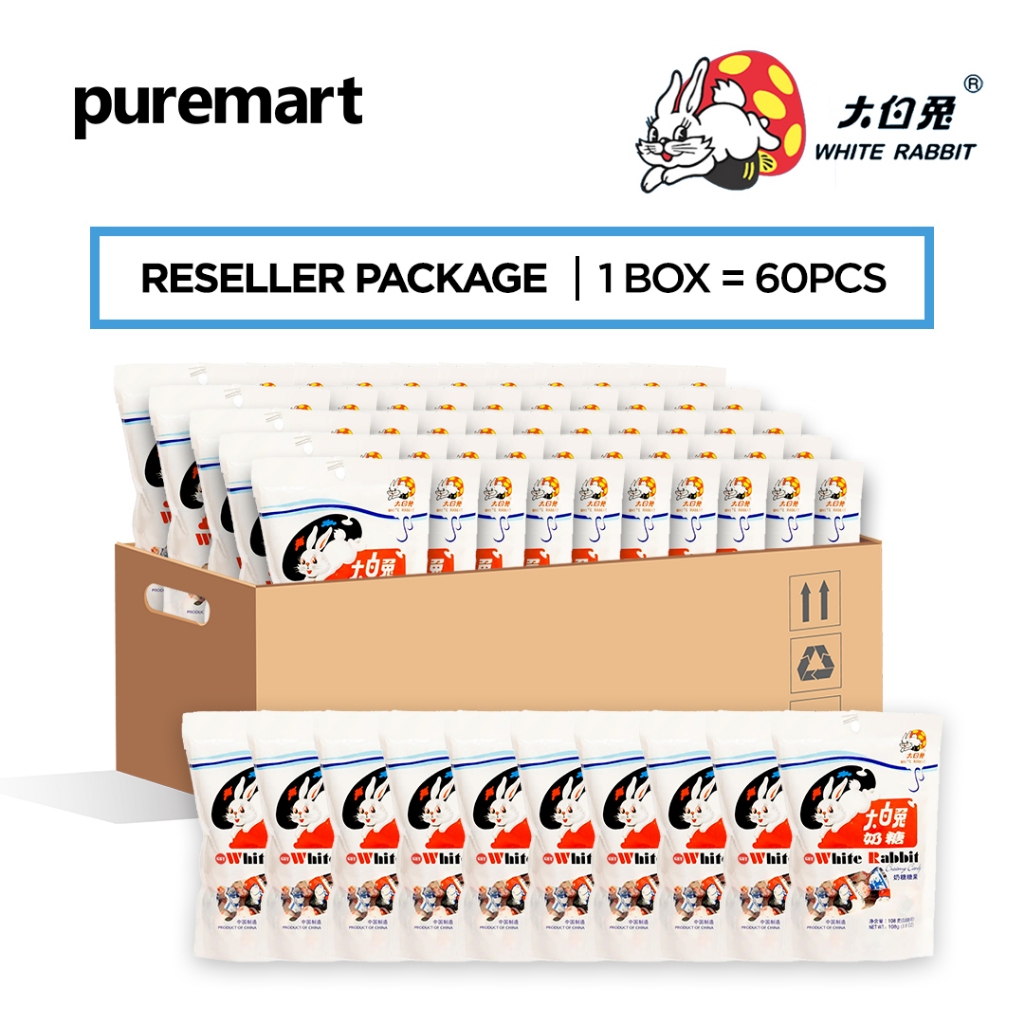 White Rabbit Creamy Candy Original Reseller Package 1box=60pcs | Shopee ...